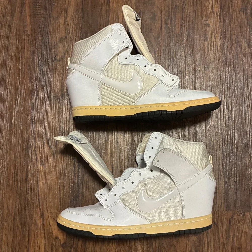 Nike Dunk Sky Hi Essential Wedge White 644877-101 WMNS 9 Restoration or Customs